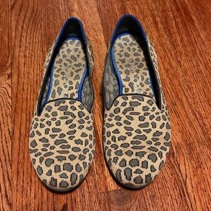 Rothy's The Loafer Mocha Spot Leopard Print Shoes Women’s Size 11